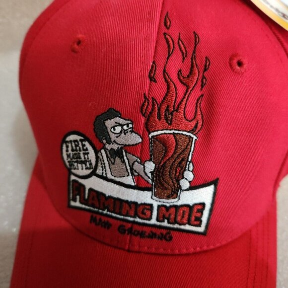 The Simpsons Moes Tavern Flaming Moe 2004 Hat Fire Made It Better - Picture 2 of 10